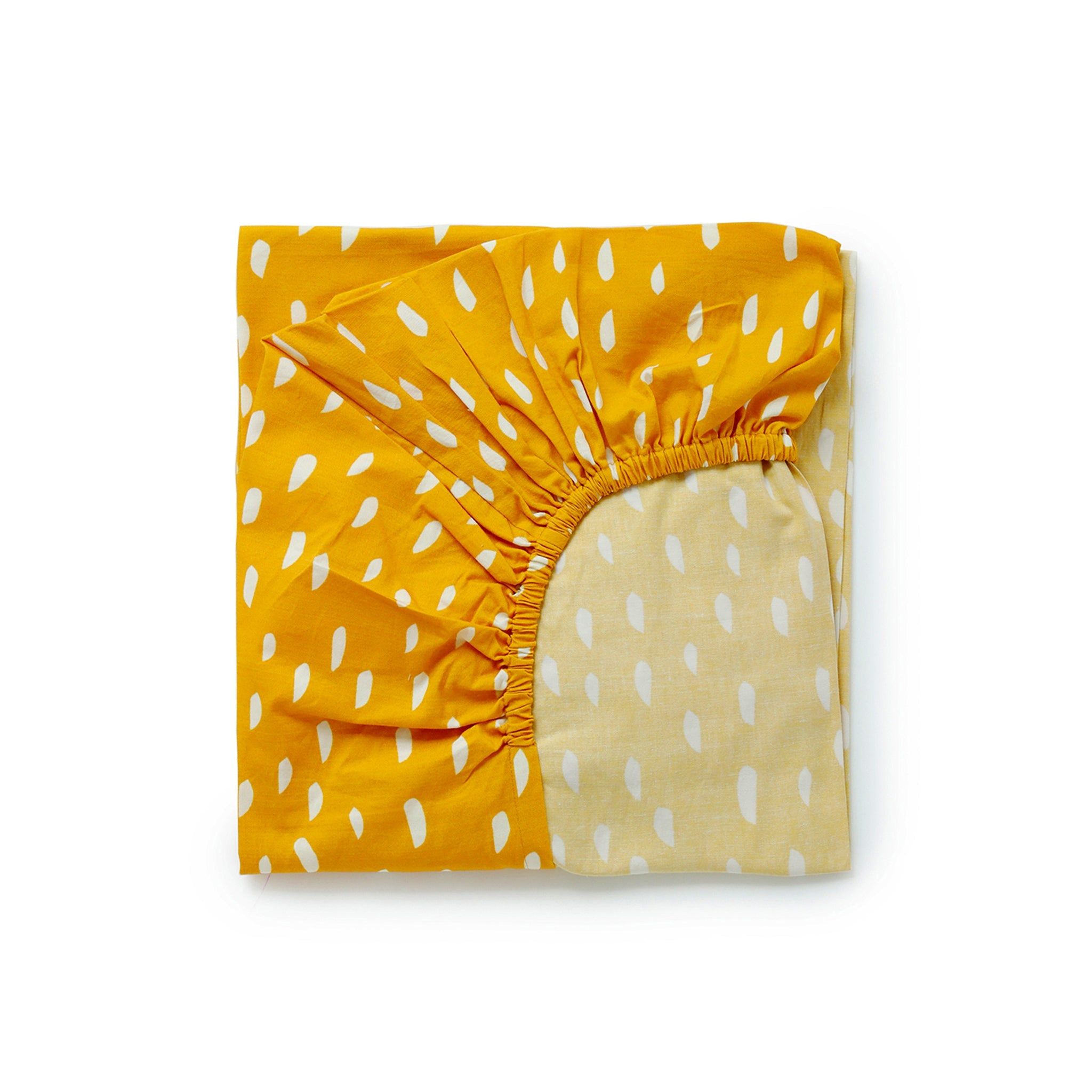 Dabble Muslin Fitted Cot Sheet